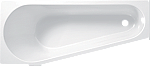 Wisa Avellino kunststof bad acryl afgeschuind links 160x70x40cm z. poten wit 5050400679 