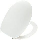 Pressalit 2000 closetzitting met deksel m. RVS univerticalscharnier UN3 wit 124000UN3999