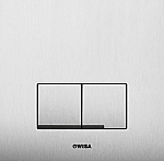 Wisa XS bedieningsplaat Delos DF 16x16cm steel RVS 8050420101 