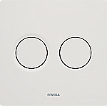 Wisa XS bedieningsplaat Luga DF pneumatisch 16x16cm kunststof matchroom 8050419631 