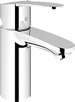 Grohe Eurostyle Cosmopolitan wastafelkraan m. gladde body m. 35mm ES cartouche (koude start) chroom 2337320E