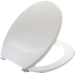 Pressalit Projecta closetzitting met deksel m. doorlopende pen BY39 wit 54011BY3999 