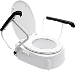 Handicare toiletverhoger met armleuning en deksel 10659