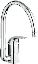 Grohe Euroeco keukenkraan met hoge uitloop chroom 32752000