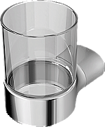 Geesa Wynk glashouder m. glas chroom 91450202 