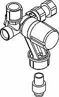 Inventum Inlaatcombinatie ICL-608 8 bar 15036080