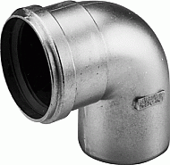 Burgerhout Alu-fix bocht ø100mm 90° ALU dikwandig spuitgiet 400451620