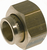 VSH 2-delige koppeling, messing, 3/4" x 15 mm binnendraad x soldeer 0406307