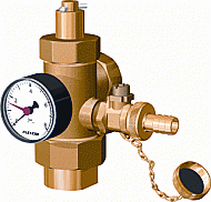Flamco aansluitgroep 1" met manometer 27293