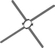 Ubbink Afstandhouder rookgasafvoer Rolux Flex 0716083