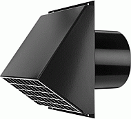 Burgerhout HR-WTW 3000 geveldoorvoer zwart 150mm 400452720