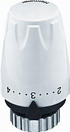 IMI Heimeier thermostaatkop DX RAL 9016 M30x1.5 m. energielabel A (Tell) verkeerswit 670000500