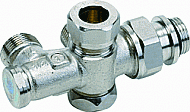 Comap 2-pijps onderblok M22 916E 1/2 muuraansluiting 916422B Comap 2-pijps onderblok M22 916E 1/2 muuraansluiting 916422B