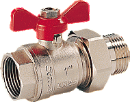 Comap CV 3-delige kogelkraan 3/4" binnendraad x buitendraad met vlinderbediening V111049001 Comap CV 3-delige kogelkraan 3/4" binnendraad x buitendraad met vlinderbediening V111049001