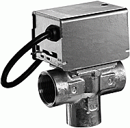 Honeywell Driewegafsluiter, 220V, 3/4" binnendraad, vervolgschakelaar, 5..93°C, kvs 6" V4044F1000U