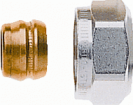 Heimeier klemkoppeling nikkel v. buis 15mm 383115351 