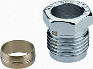 Danfoss knelfitting 1/2x15mm vernikkeld 013G4115 Danfoss knelfitting 1/2x15mm vernikkeld 013G4115