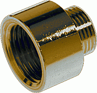 Universeel messing neusstuk 1" x 3/4" binnendraad x buitendraad 0452650