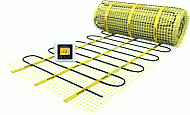 Magnum Mat 1.5m2 elektrische vloerverwarming incl. klokthermostaat 225W 200305 