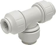 John Guest Fitting met 3 aansluitingen Speedfit PEM0215W