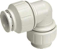 John Guest Fitting met 2 aansluitingen Speedfit PEM0315W