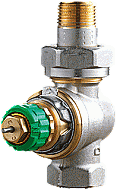Danfoss drukgecompenseerde radiatorafsluiter RA-DV recht DN15 013G7724 Danfoss drukgecompenseerde radiatorafsluiter RA-DV recht DN15 013G7724