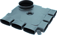 VASCO EasyFlow verticaal aansluitplenum Ø180 mm 6 aansluitingen 11VE40300