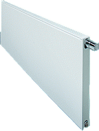 Vasco Flatline paneelradiator vlak type 21 600x1200mm 1536W wit structuur (S600) 108F2160120190 