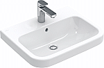 Villeroy & Boch Architectura wastafel 55x47cm m. kraangat m. overloop wit 41885501