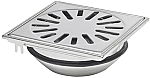 Aquaberg RVS put m/RVS rooster onder uitlaat 15x15cm 4715