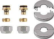 DRL aansluitset + chrome rozetten 14mm K/KA 550031