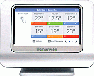 Honeywell Evohome bedieningspaneel zoneregeling ATC928G3000