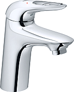 Grohe Eurostyle New wastafelkraan M-size m. gladde body m. open greep chroom 32468003