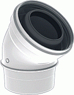 Burgerhout bocht Twinsafe concentrisch PP glad 60/100 45gr 400470876
