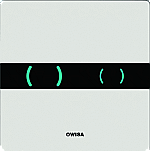 Wisa XS bedieningsplaat Eos DF + BOK 16x16cm kunststof wit 8050419811 