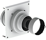 Burgerhout TwinSafe schachtaansluiting 80/125 mm concentrisch met brandmanchet 400470141