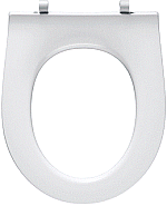 Pressalit Objecta Pro closetzitting zonder deksel vast scharnier universeel polygiene wit 989011-DF7999