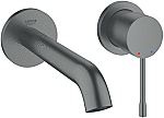 Grohe  Essence Tweegats wastafelmengkraan M-Size afbouwdeel hard graphite geborsteld 19408AL1
