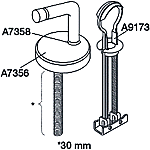 Pressalit Bevestigingsgarnituur closetzitting UN4P999