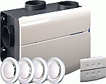 Orcon MVS-15RHBP ventilatiebox renovatiepakket met stekker en 4 ventielen en afstandsbediening 15 RF 21130044 Orcon MVS-15RHBP ventilatiebox renovatiepakket met stekker en 4 ventielen en afstandsbediening 15 RF 21130044