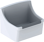 Geberit 300 Basic Norma gootsteen 45 cm met stootrand zonder roostergaten wit S8A41000000G Geberit 300 Basic Norma gootsteen 45 cm met stootrand zonder roostergaten wit S8A41000000G