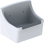 Geberit 300 Basic Norma gootsteen 45 cm met stootrand en roostergaten wit S8A42000000G Geberit 300 Basic Norma gootsteen 45 cm met stootrand en roostergaten wit S8A42000000G