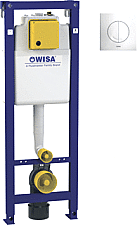  Wisa XS inbouwreservoir frontbediend m. Argos DF bedieningspaneel H114cm wit 8050452981