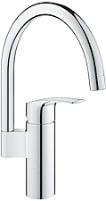 Grohe Eurosmart keukenmengkraan met hoge uitloop chroom 33202003 Grohe Eurosmart keukenmengkraan met hoge uitloop chroom 33202003