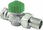 Heimeier Eclipse 300 thermostatische radiatorafsluiter recht 1/2" 395202000