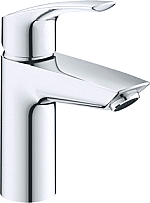 Grohe Eurosmart S-Size wastafelkraan met ketting chroom 23372003 Grohe Eurosmart S-Size wastafelkraan met ketting chroom 23372003