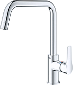 Grohe Eurosmart keukenmengkraan met hoge uitloop 28mm chroom 30567000 Grohe Eurosmart keukenmengkraan met hoge uitloop 28mm chroom 30567000